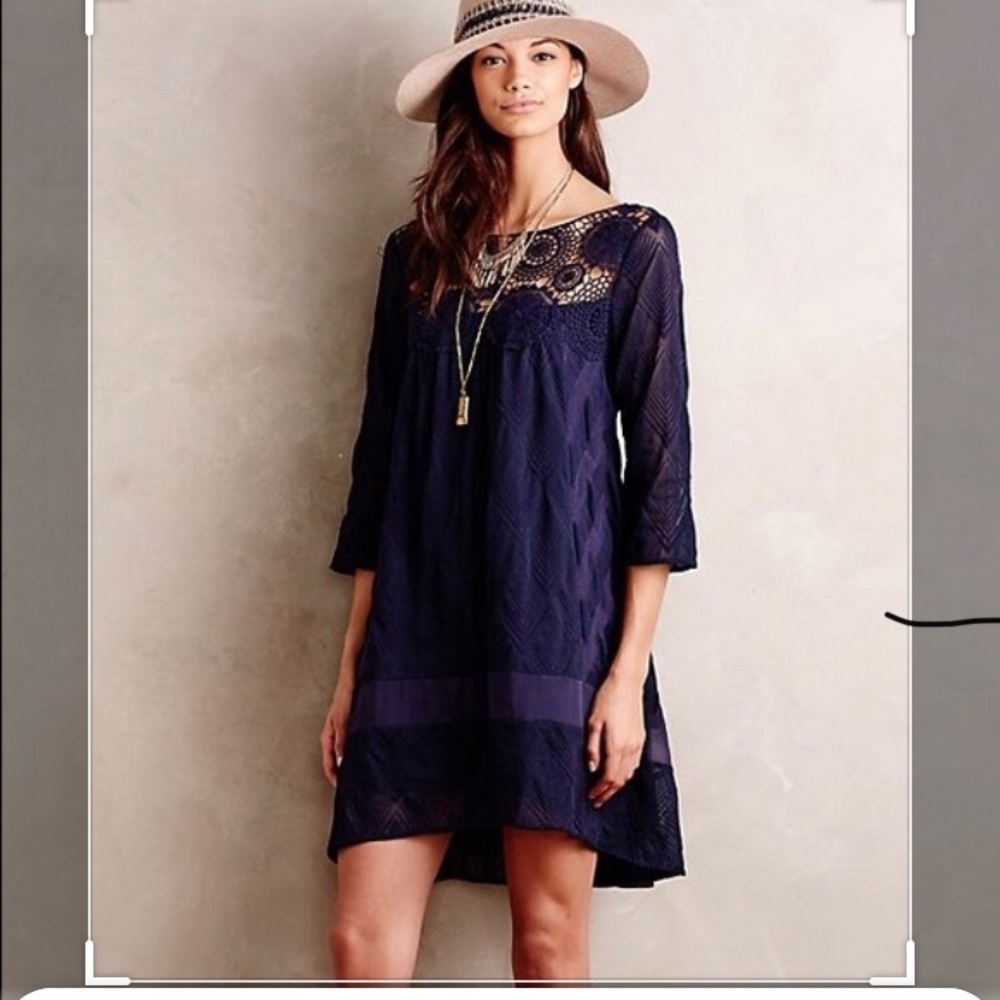 Holding Horses Navy Lace dress